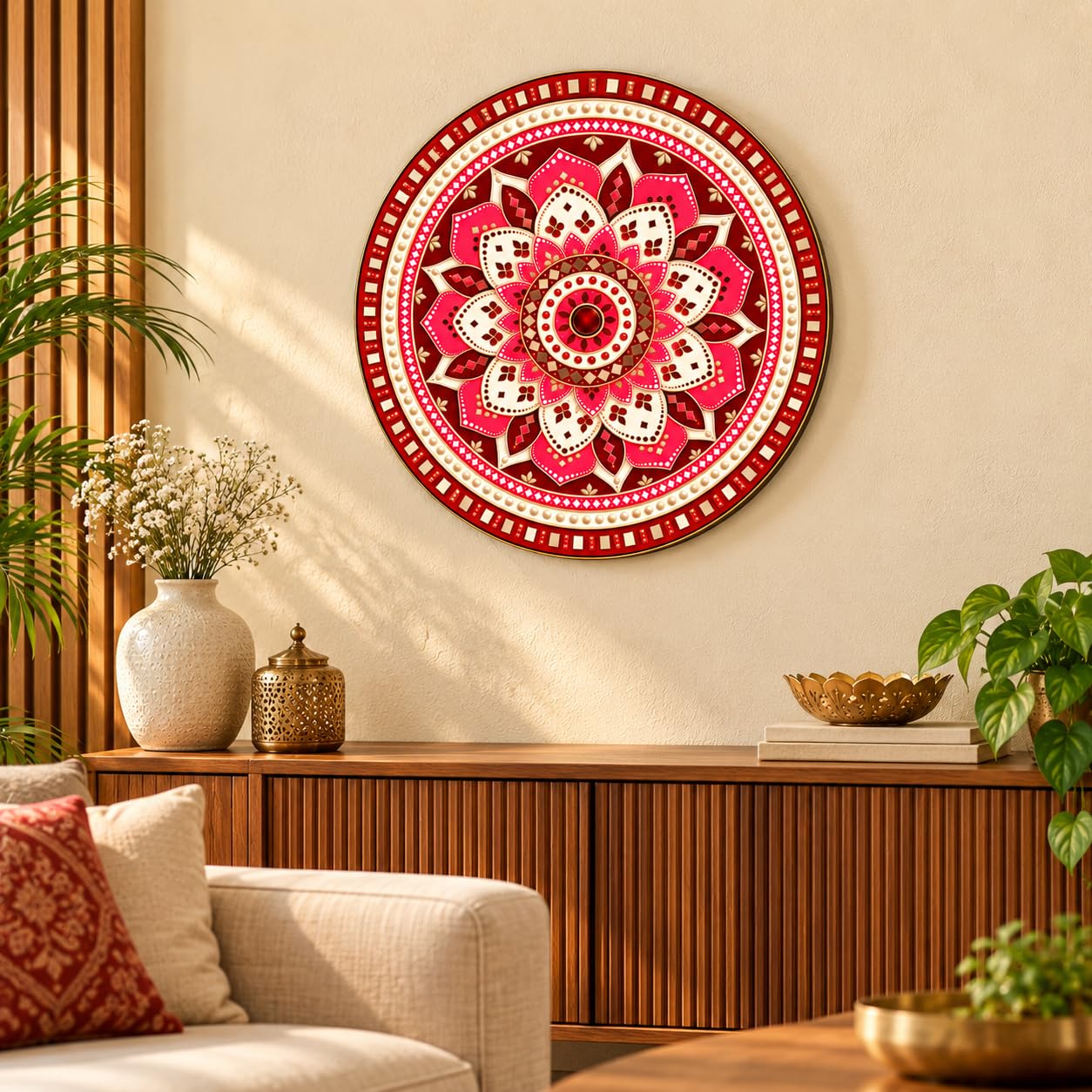 Ready to Hang Round MDF Wall Decor