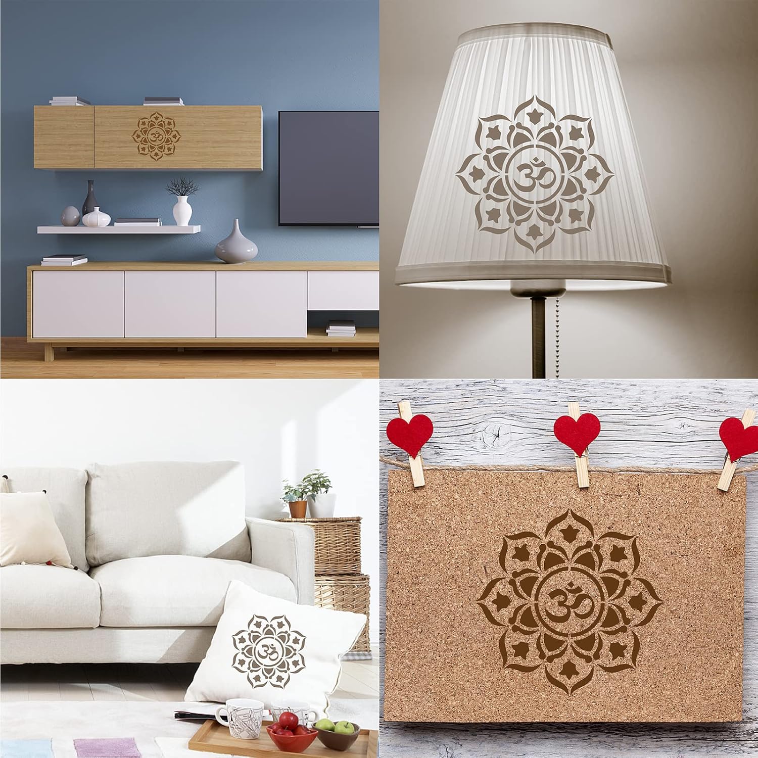 dot mandala painting stencil