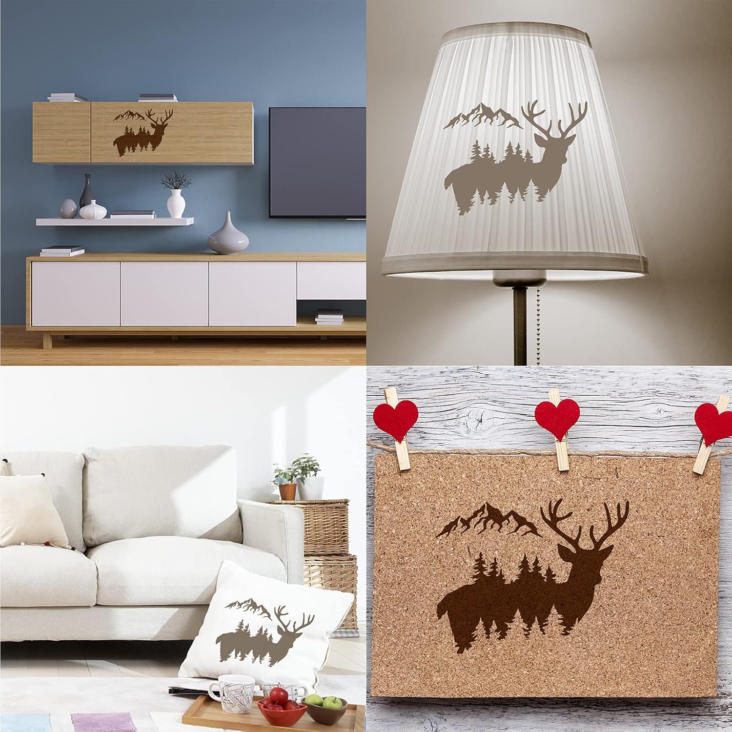 animal silhouette stencil for crafts