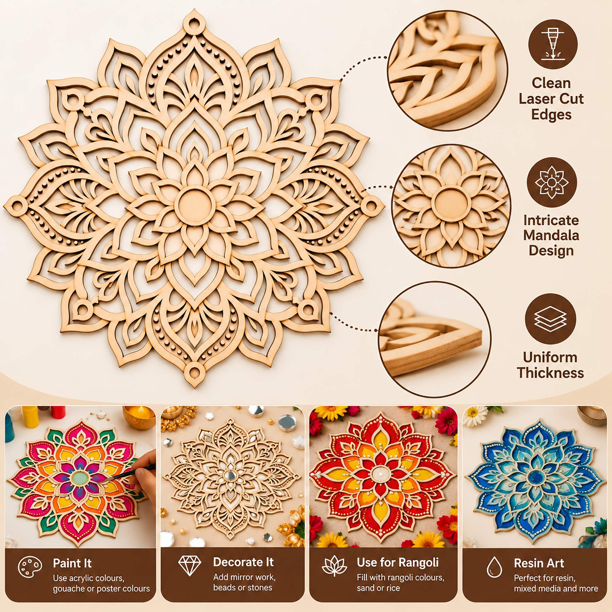 diwali rangoli diy base
