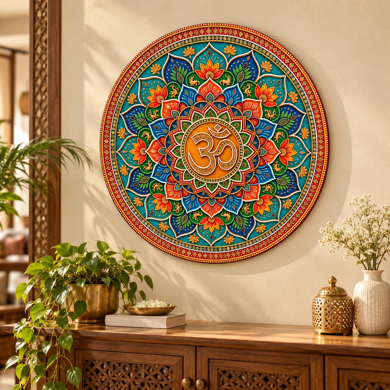 yoga studio wall hanging mandala