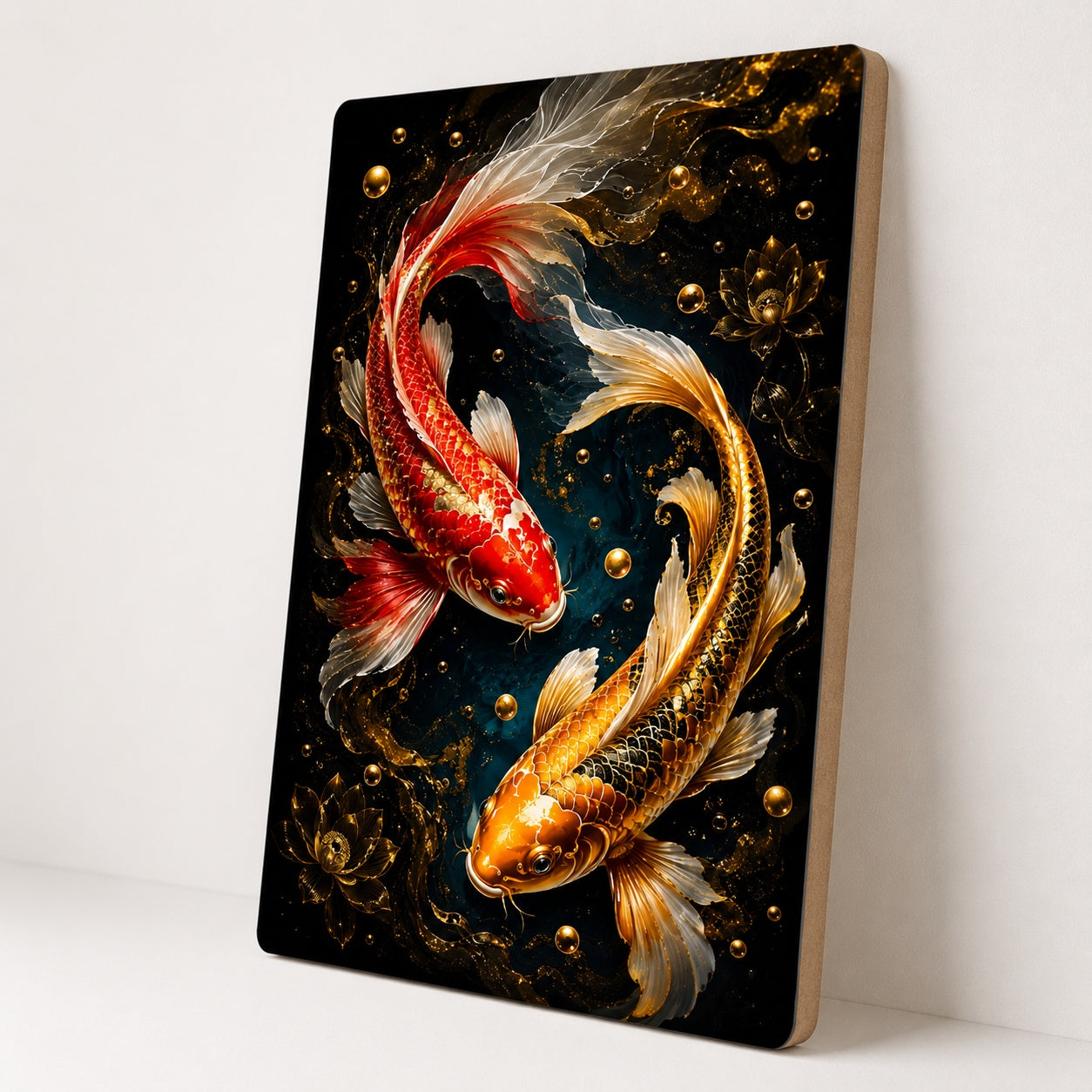 feng shui koi fish wall decor for home