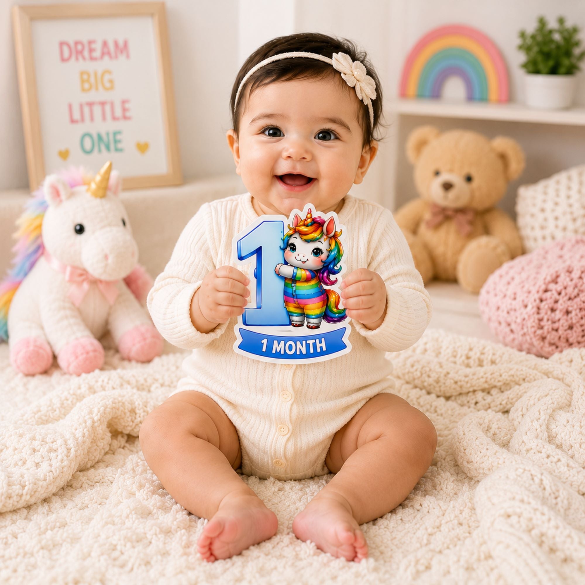 monthly baby photoshoot prop set