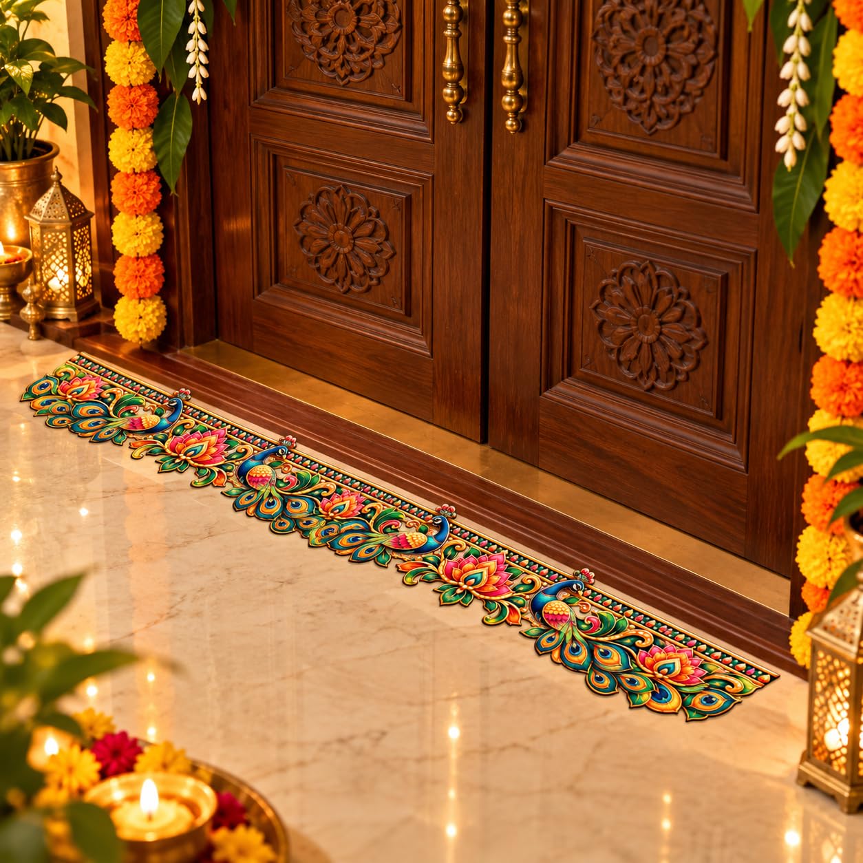 traditional Indian ethnic wall decor border