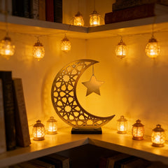 Ramadan Eid Islamic moon star table decor