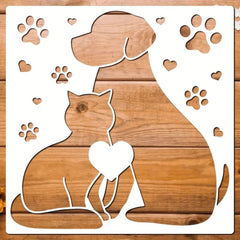 pet stencil for wall painting