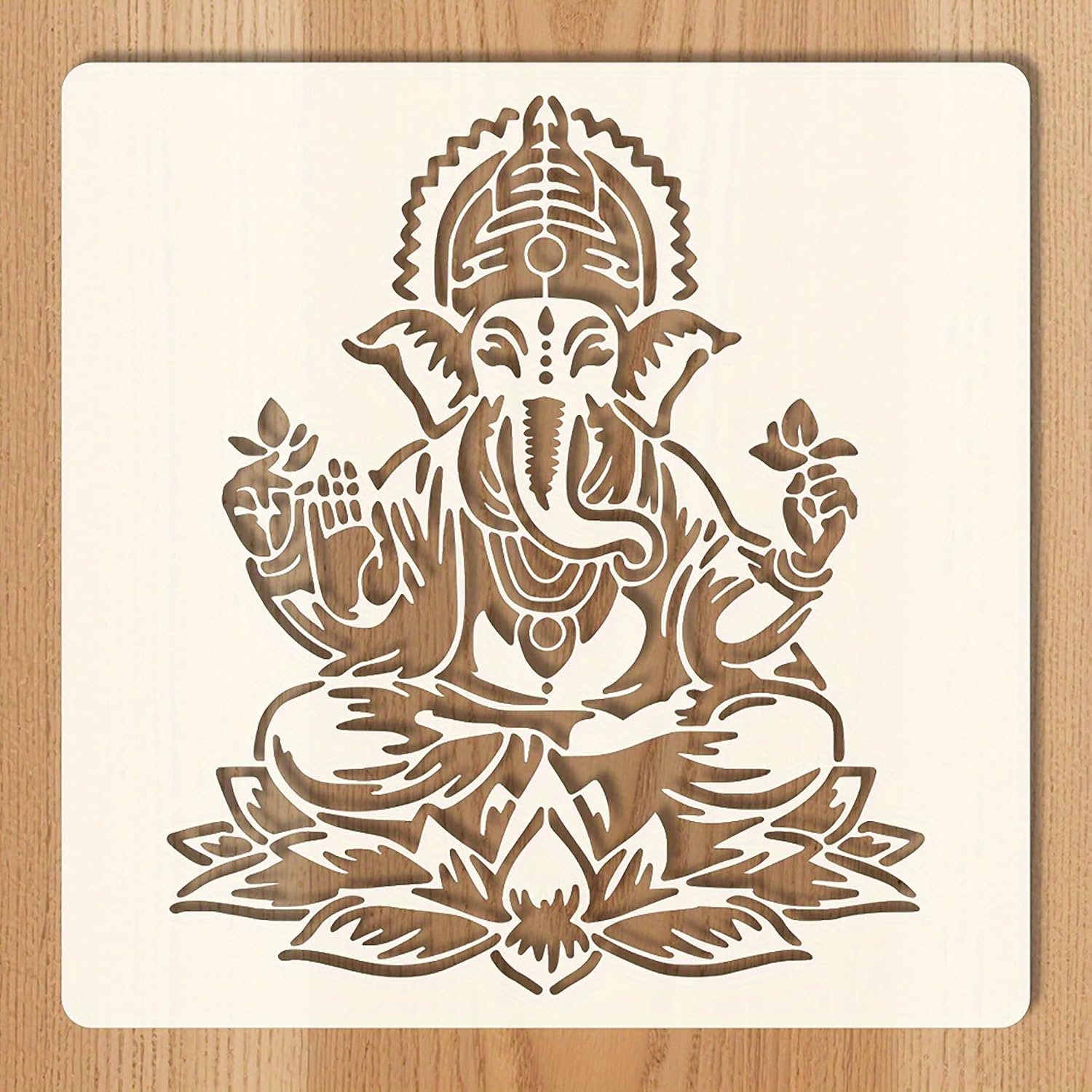 reusable ganesha painting stencil for diy crafts
