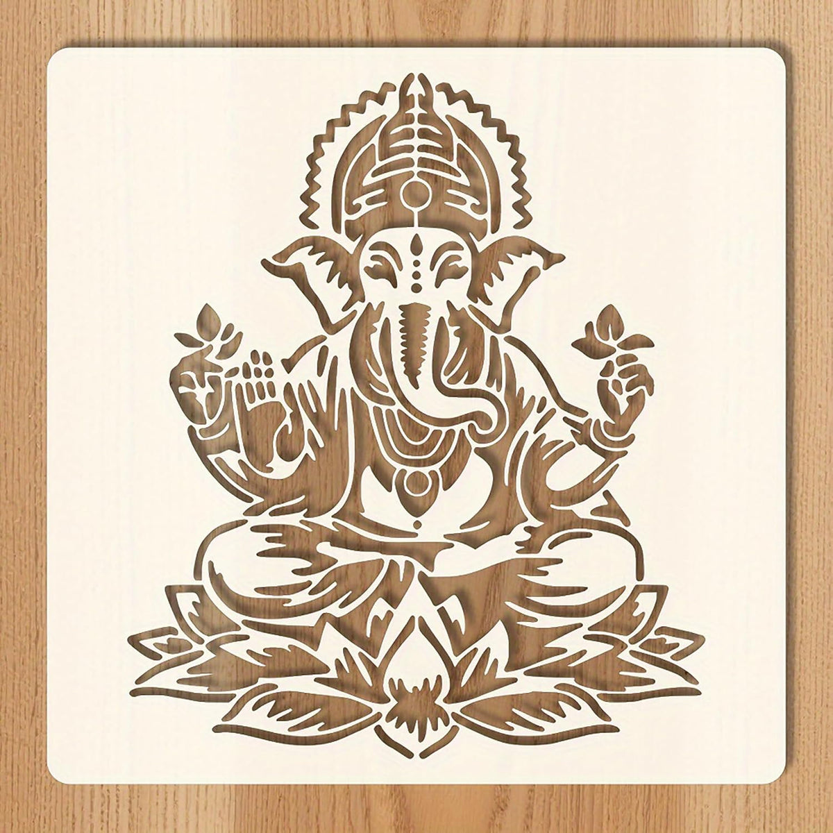 reusable ganesha painting stencil for diy crafts