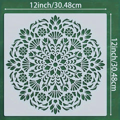 diy stencil for rangoli pattern design
