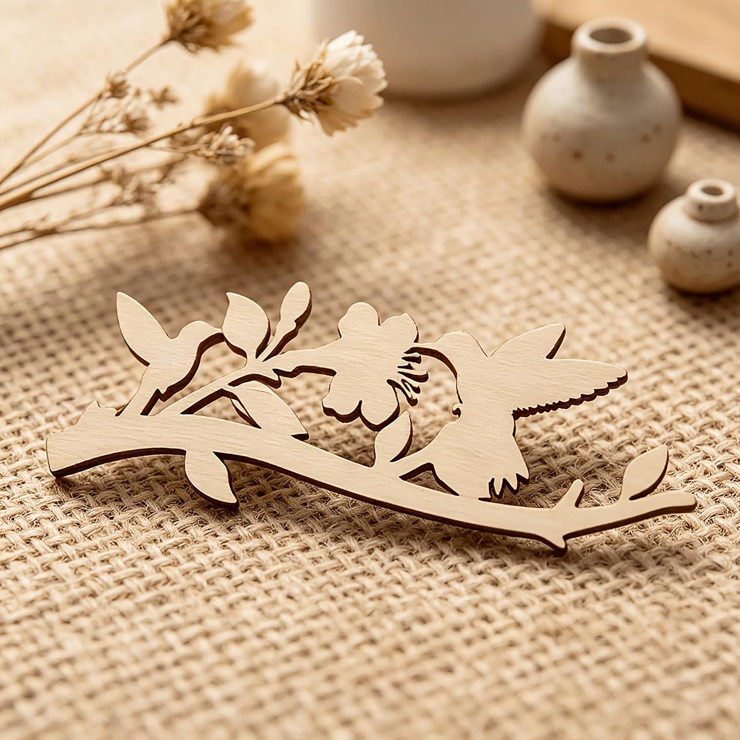 wooden floral cutouts for handmade crafts