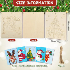 xmas tree wooden cutouts for diy