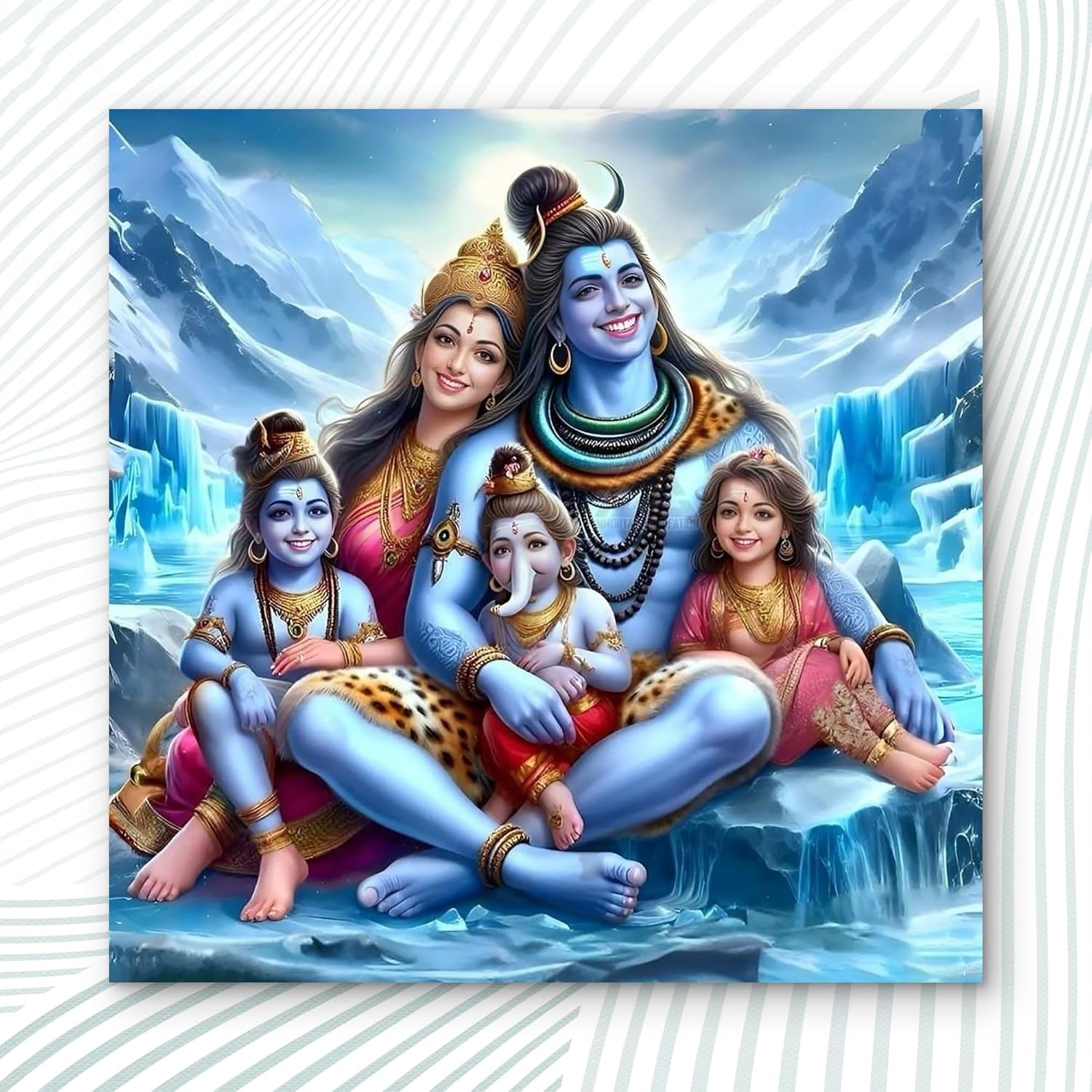 shiva family artwork