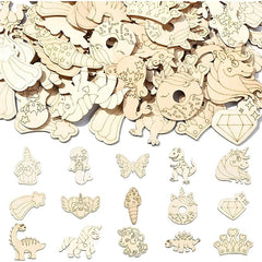 wooden princess crown cutouts for DIY crafts
