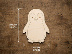 penguin wooden craft