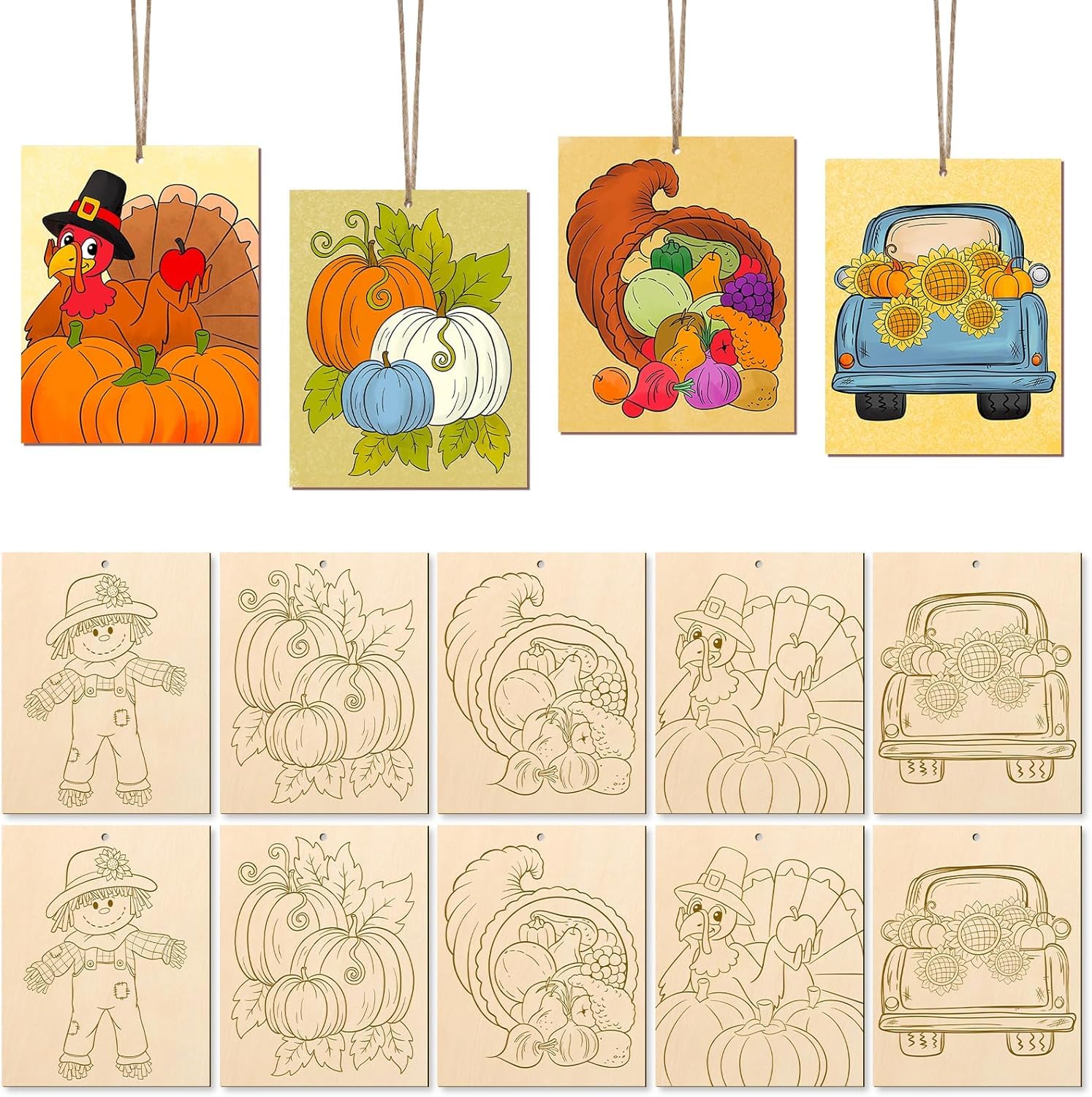 thanksgiving wooden cutouts for crafts