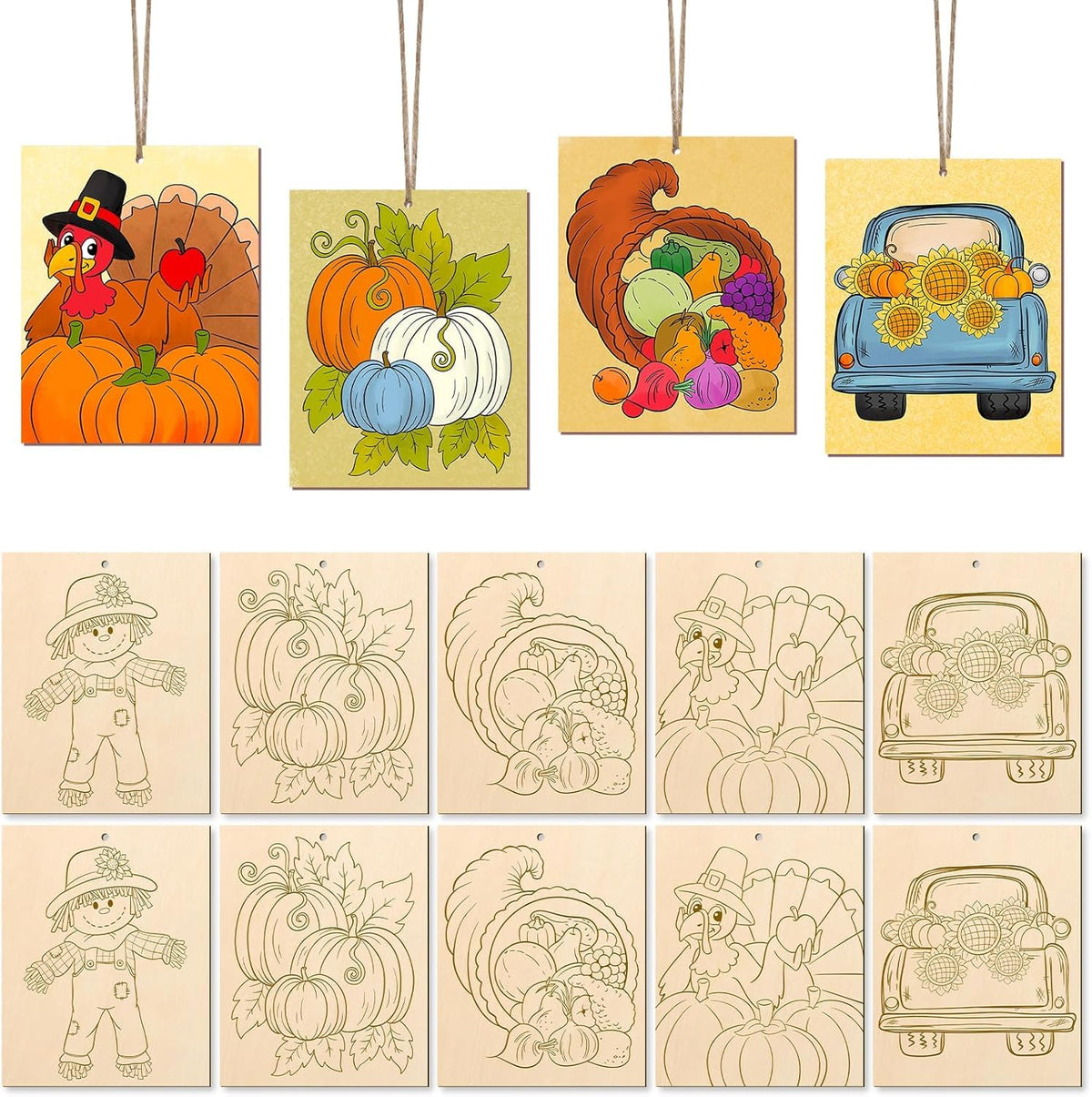 thanksgiving wooden cutouts for crafts