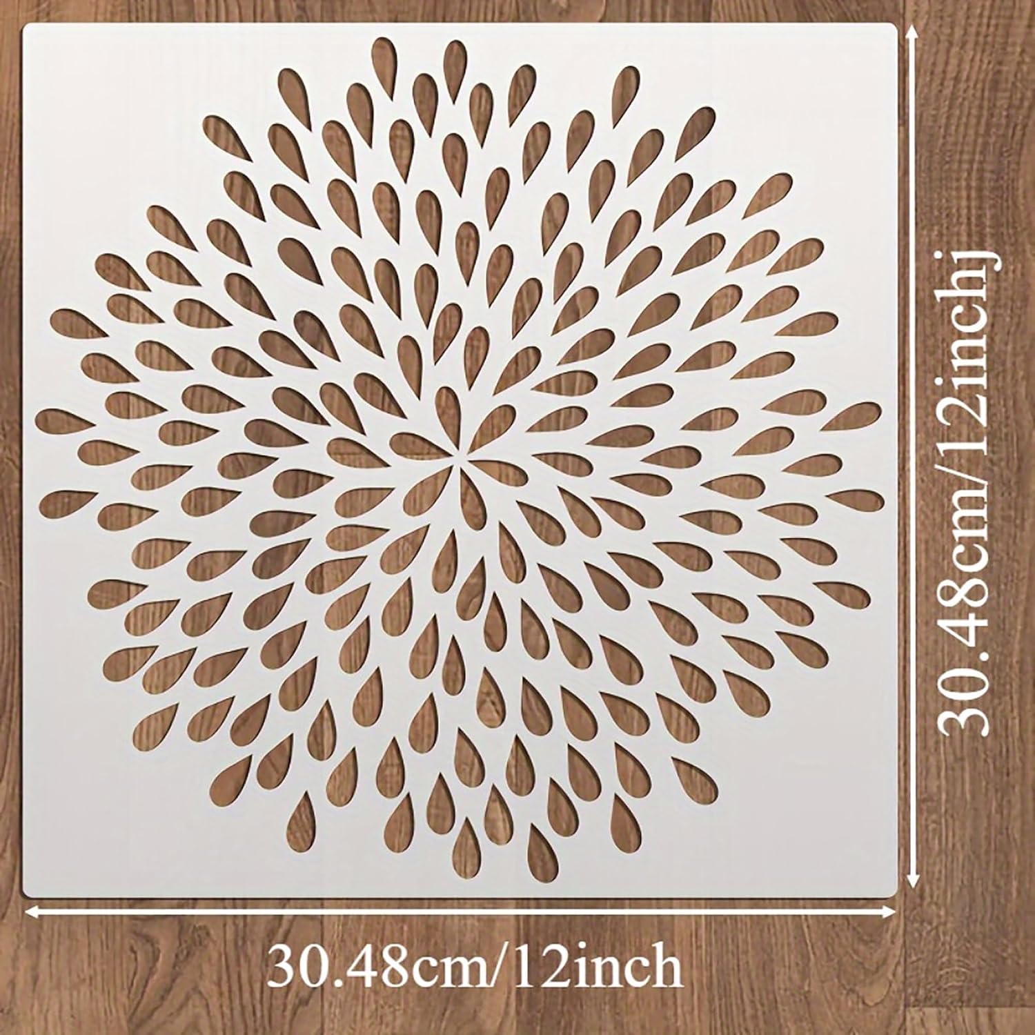 pet floral stencil for diy crafts
