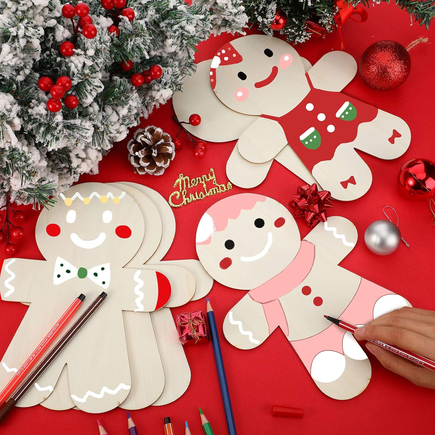 diy xmas holiday wooden cutouts