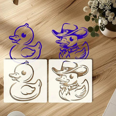 reusable duck stencil templates