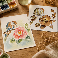 diy hummingbird stencil for acrylic art