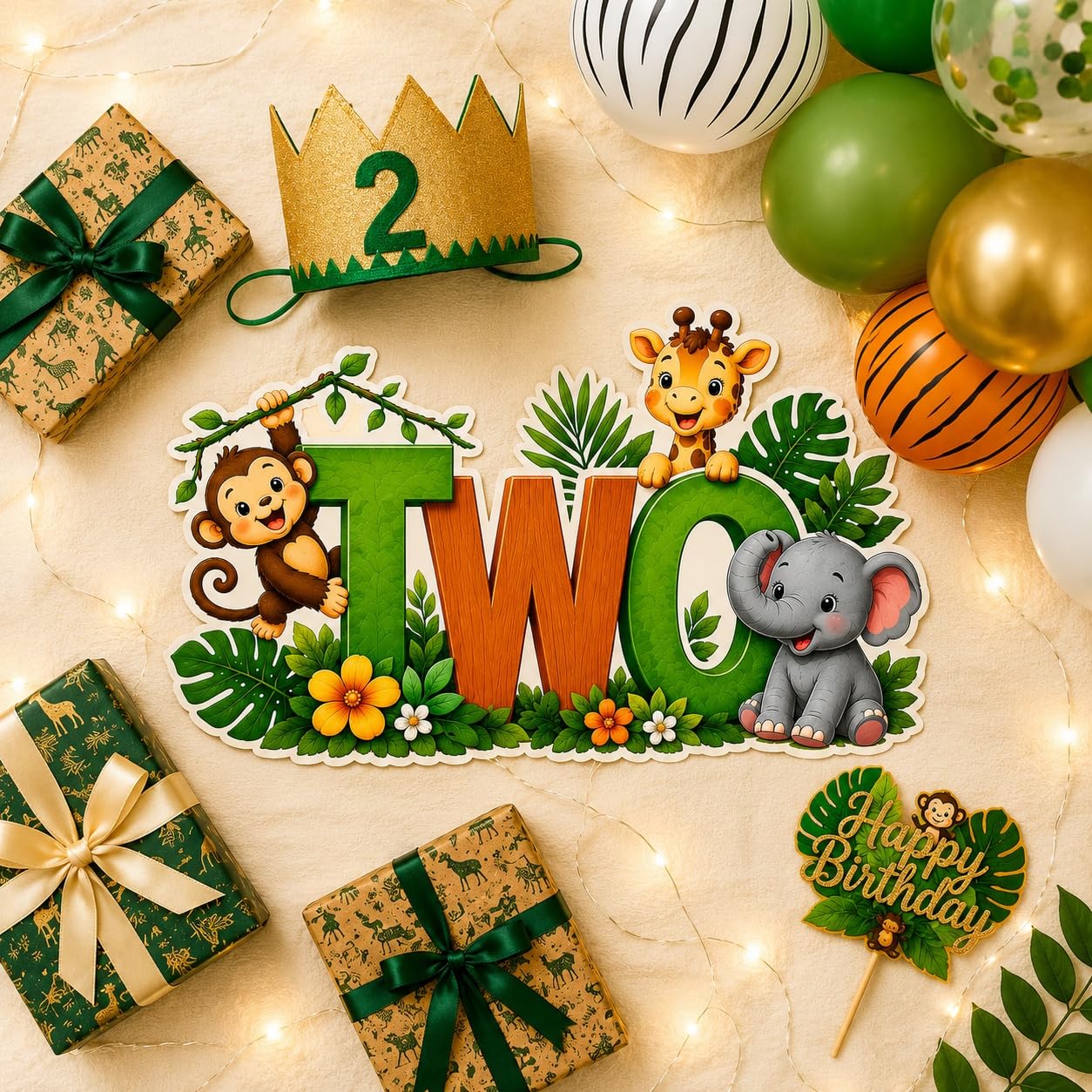 Two Birthday Sign for Baby Boy