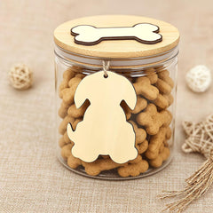 laser cut wooden puppy shape craft blank

