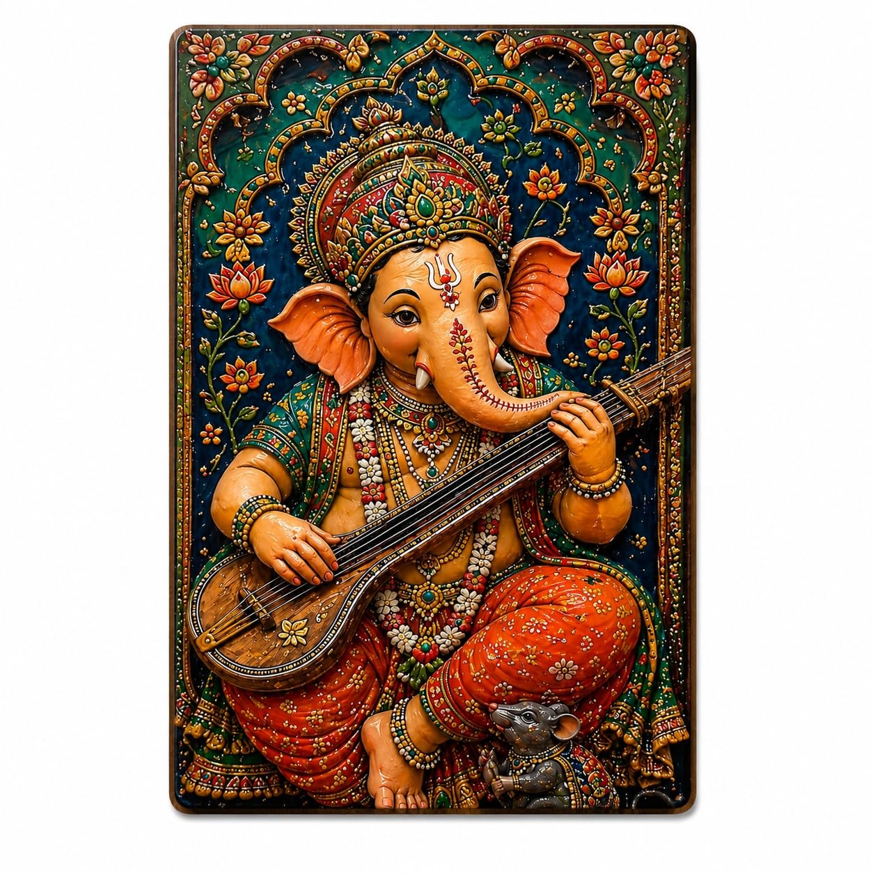ganesha wall decor for pooja room