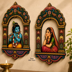 radha krishna jharokha wall decor