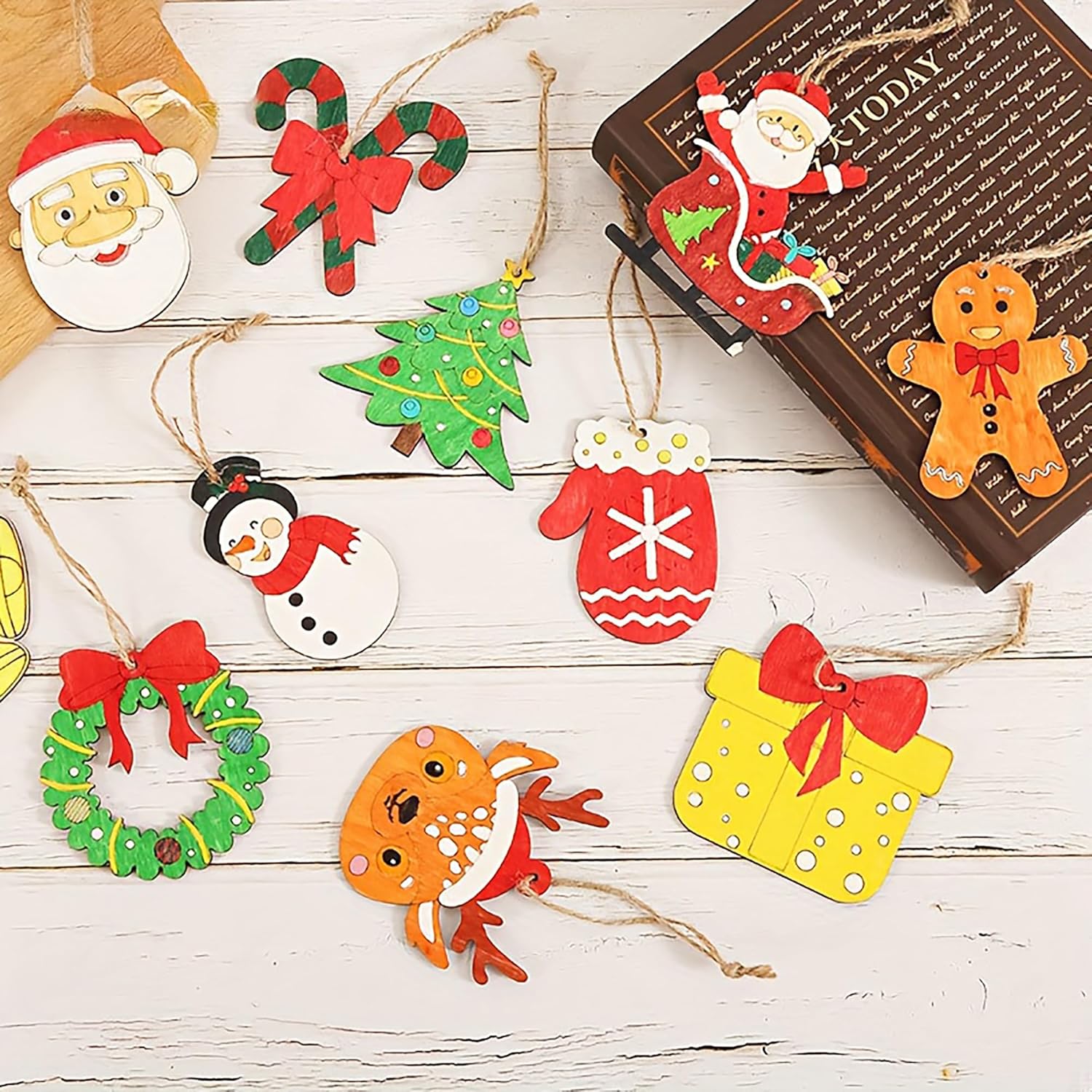 festive christmas tree ornaments