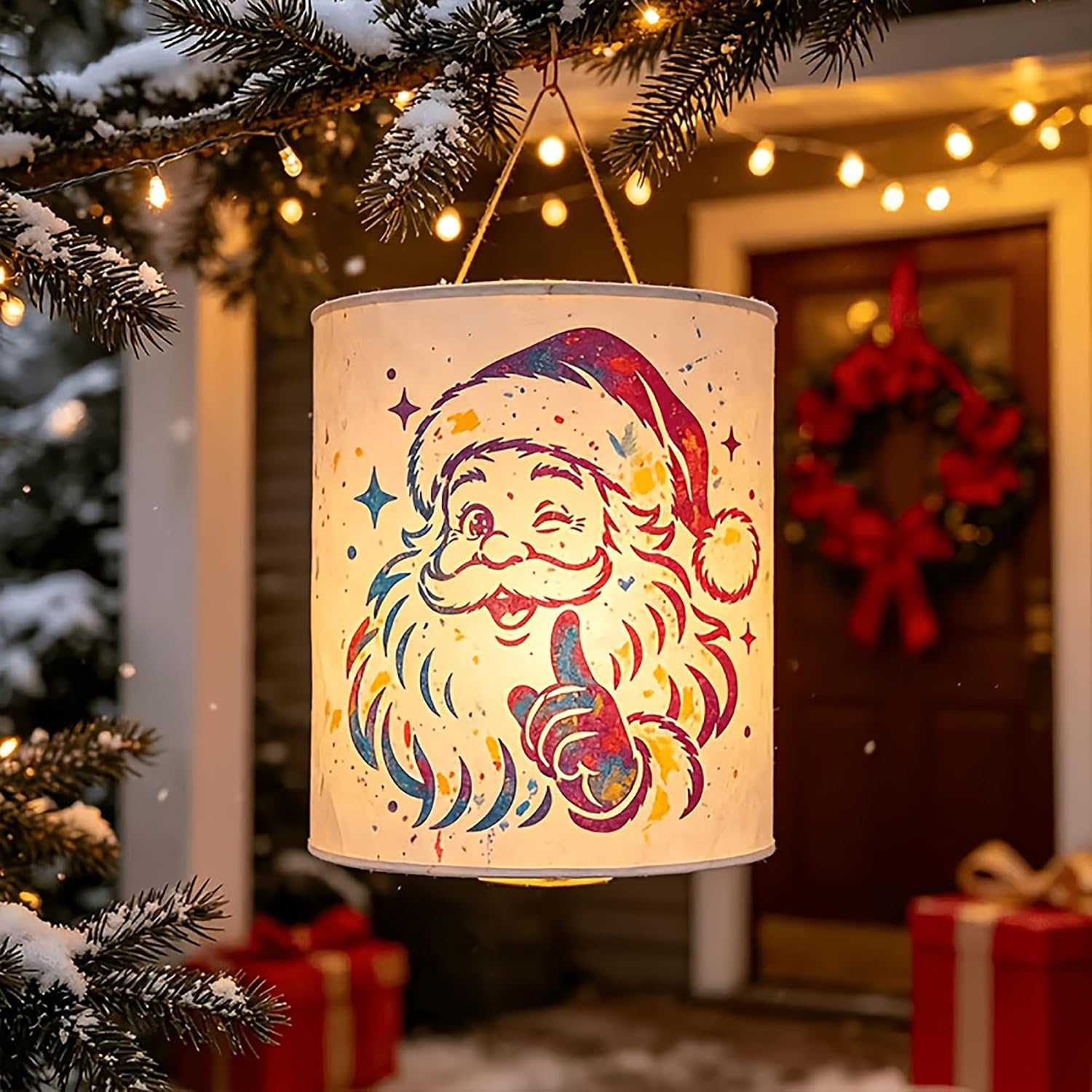 pet plastic santa stencil for canvas painting