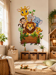 jungle animal wall art for nursery