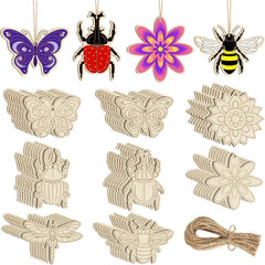 wooden spring ornaments