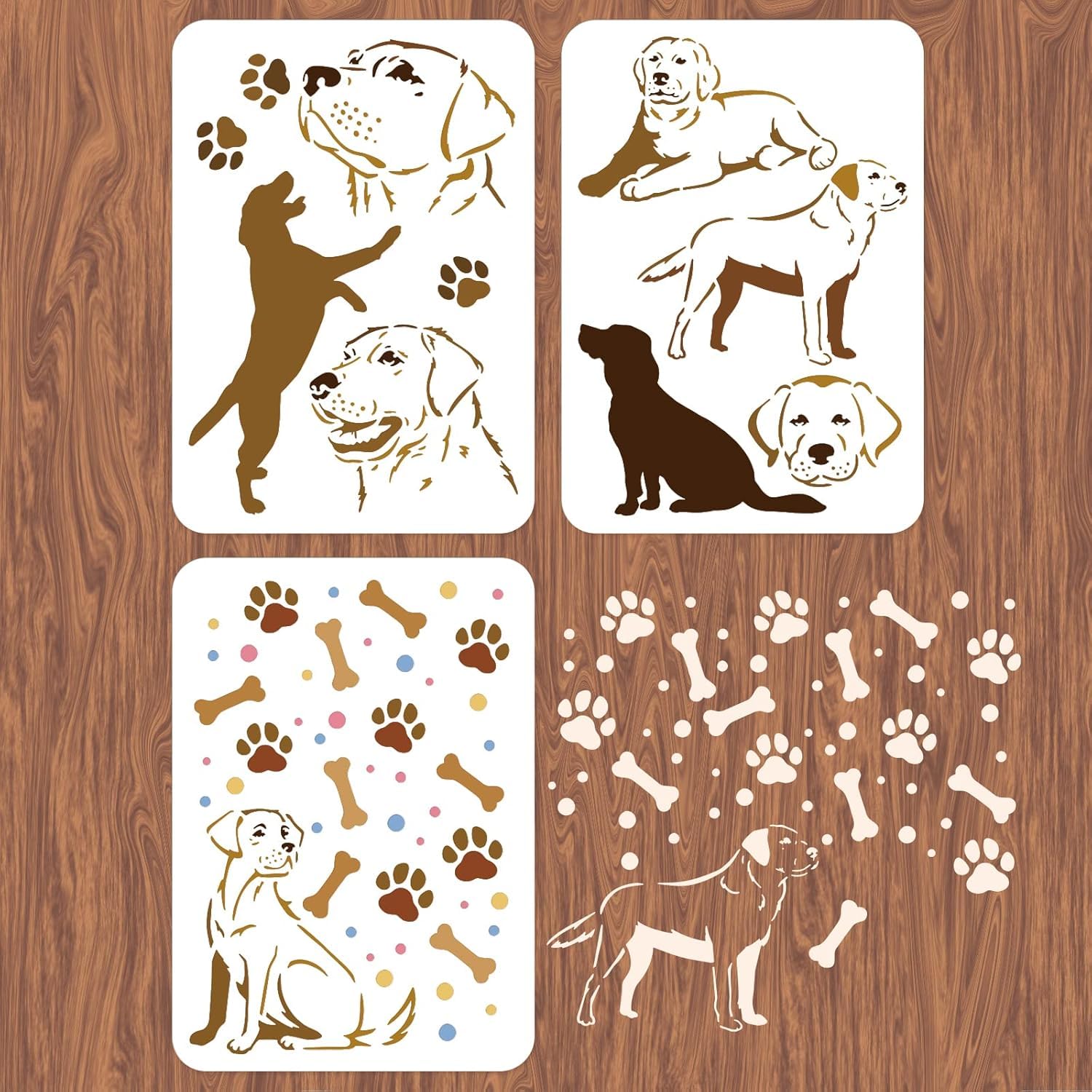 reusable pet wall painting template