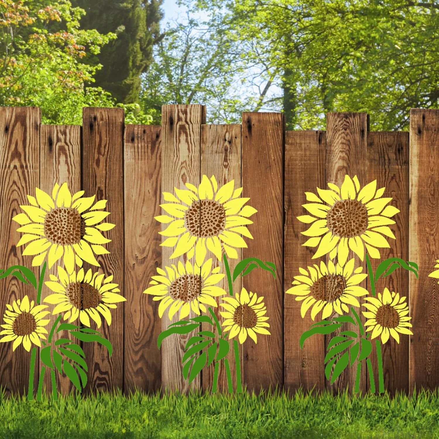 Oversized flower stencil for fabric, canvas, and wood