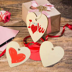 diy unfinished heart mdf shapes