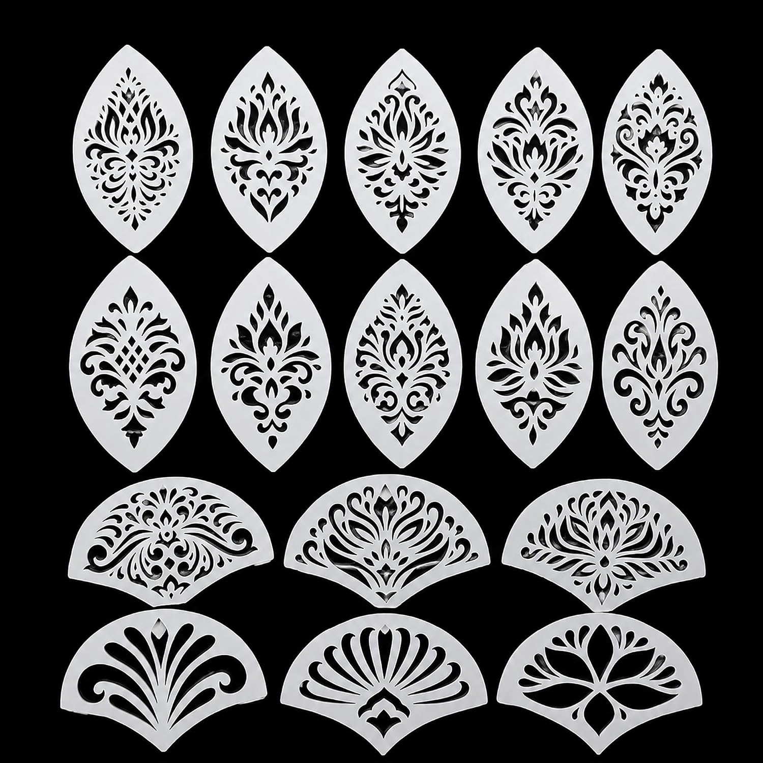 reusable mandala painting stencil set
