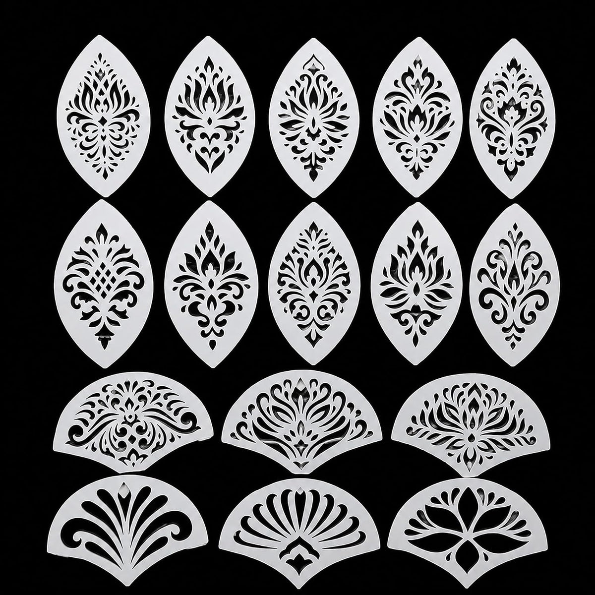 reusable mandala painting stencil set
