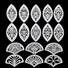 reusable mandala painting stencil set
