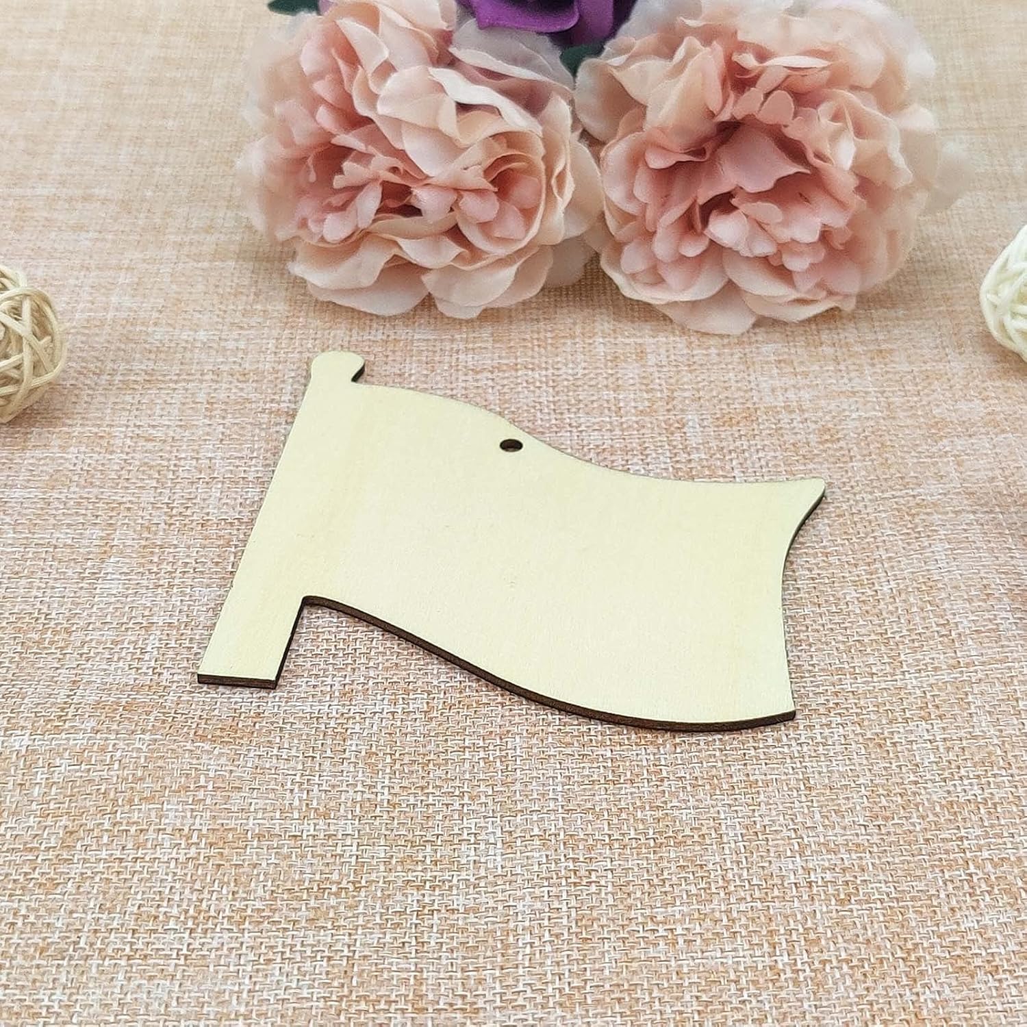 wooden flag wood tags for DIY projects