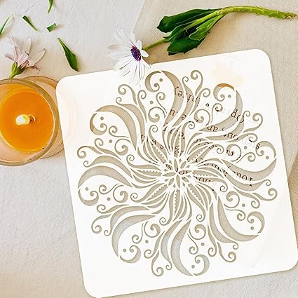plastic mandala drawing stencil template