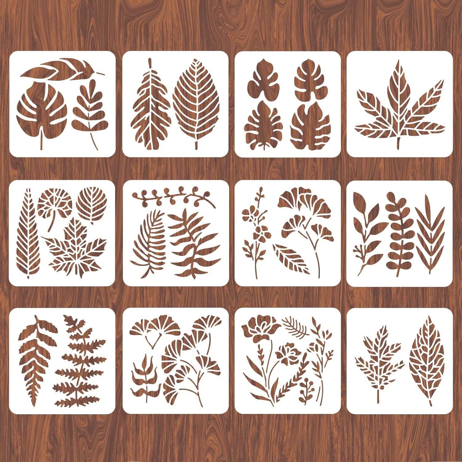 botanical wall stencil for nursery bedroom