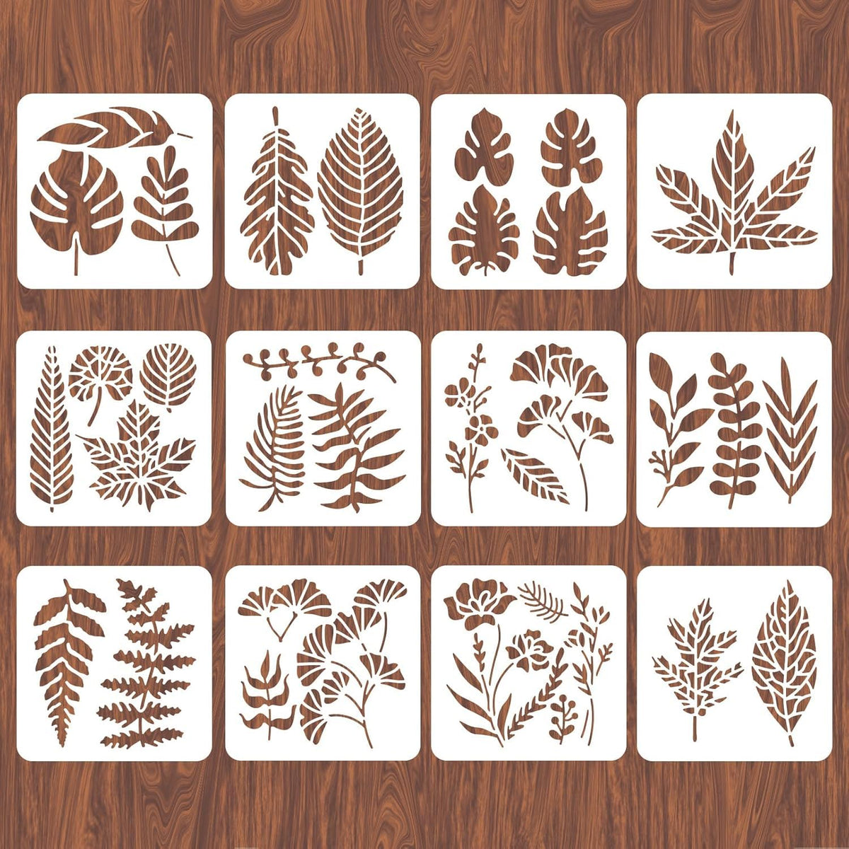 botanical wall stencil for nursery bedroom