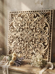square mandala wall hanging for home