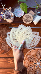 pet plastic stencil set for detailed artwork
