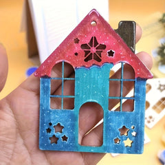 festive wooden hanging ornaments set

