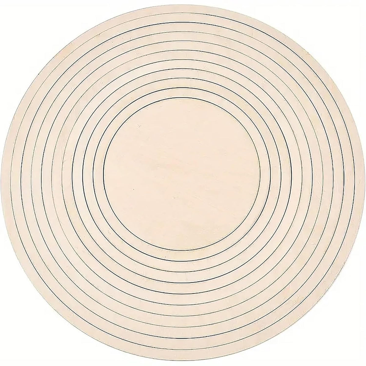 Cliths 11 Pcs Wooden Concentric Circle Cutout Set – Ideal for Pottery, Modeling, DIY Clay Craft