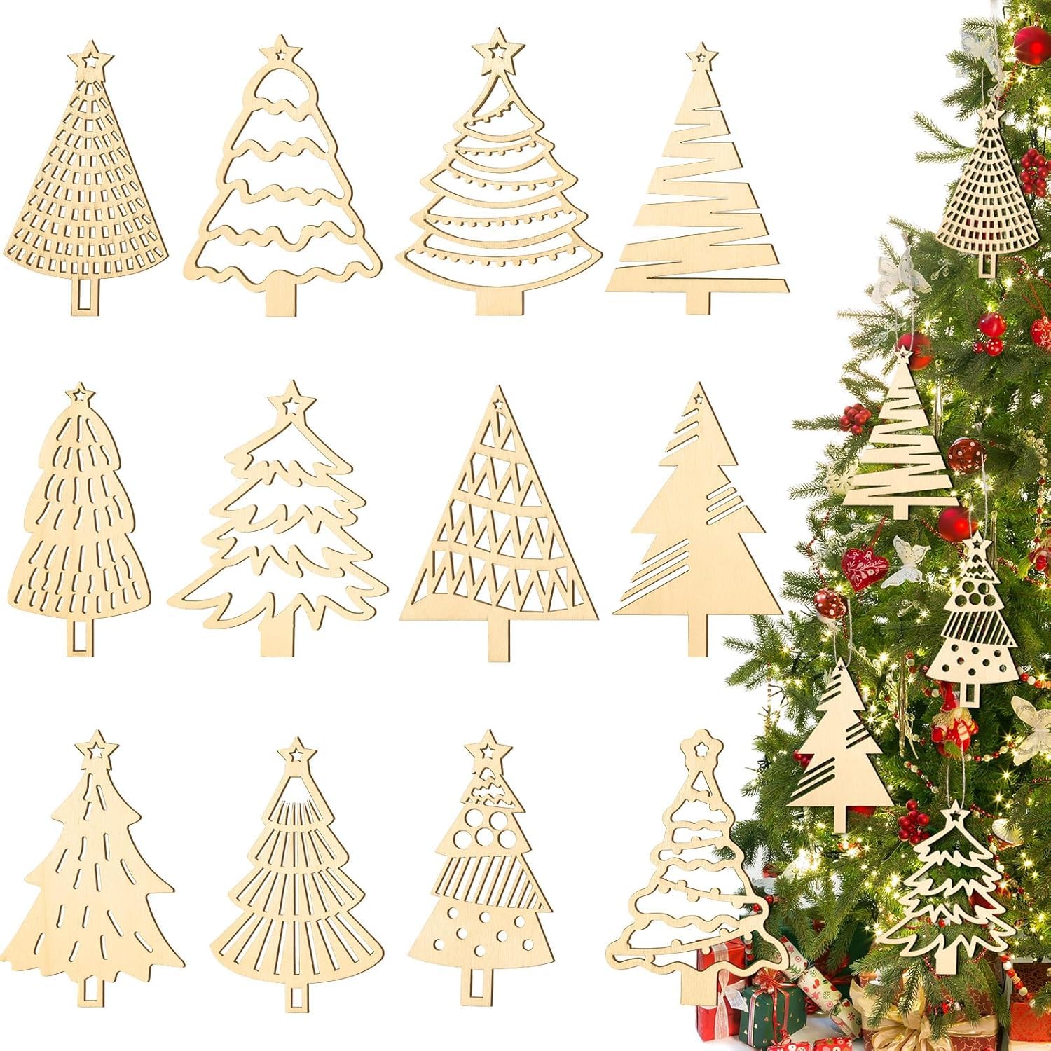 christmas tree crafts wooden