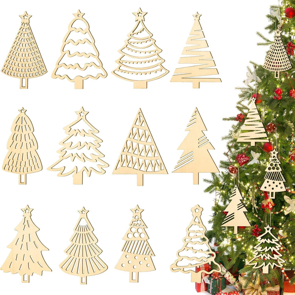 christmas tree crafts wooden
