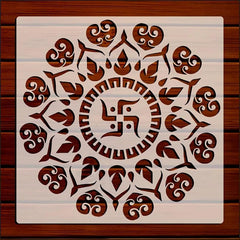 Indian mandala stencil