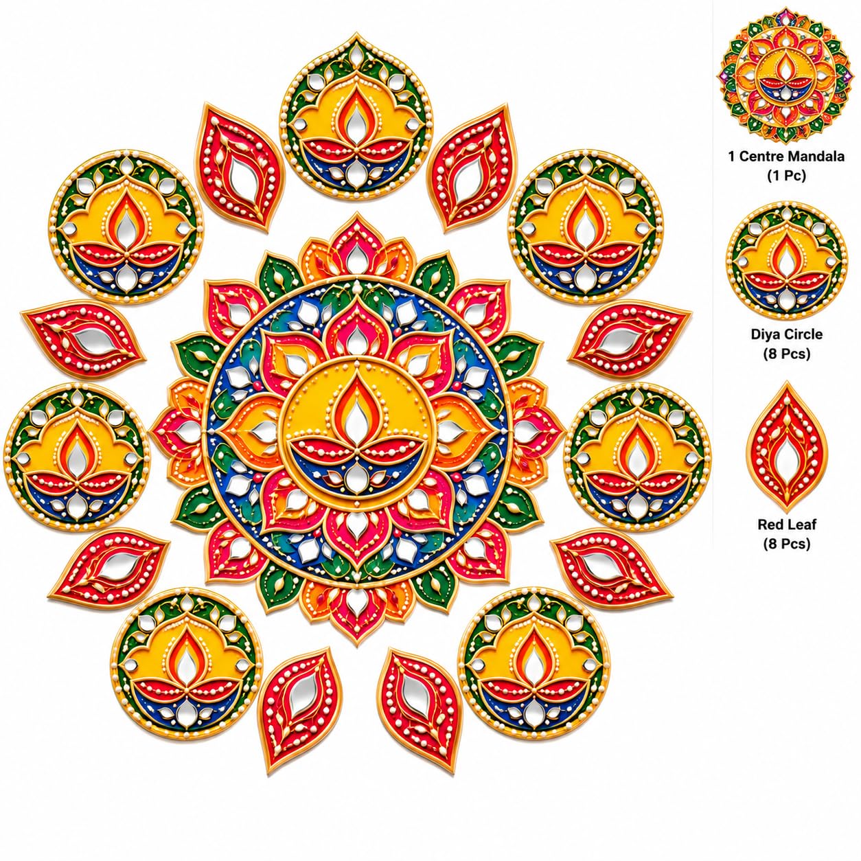 Decorative rangoli for Indian festive home decor
